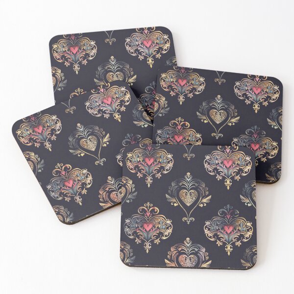 Item preview, Arabescos Elegantes de Corações designed and sold by Tainara Tavares de Carvalho.