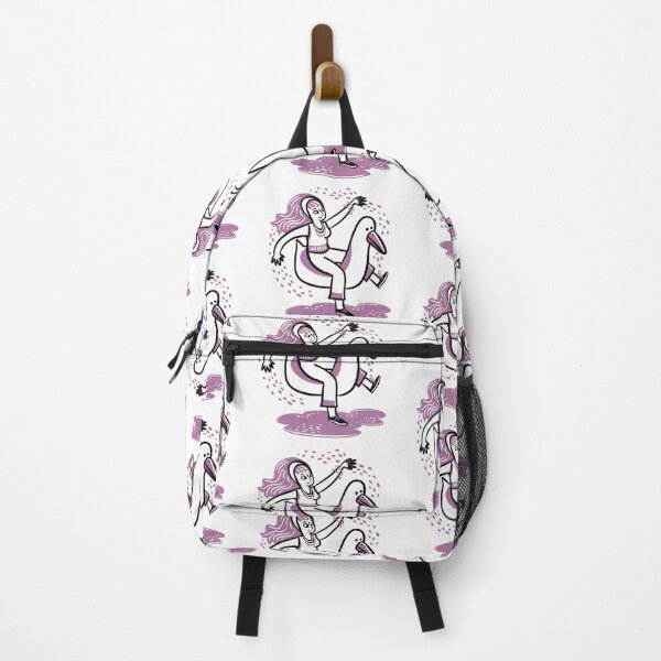 Item preview, a girl riding a giant duck or goose designed and sold by jasmineberry.