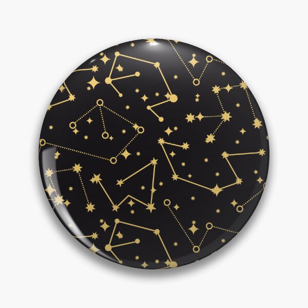 Item preview, Constelaciones estrelladas: cielo nocturno dorado designed and sold by AppliedDesigns1.