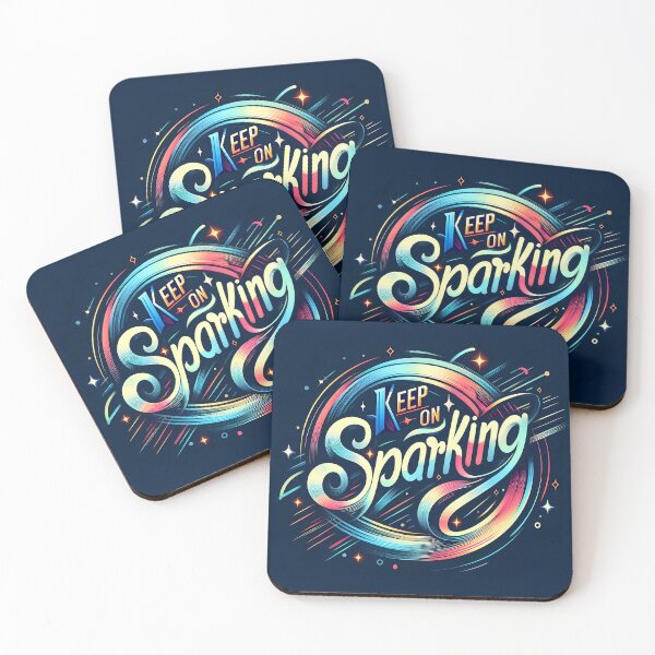 Item preview, Keep on sparkling, typography designed and sold by maxmaj.