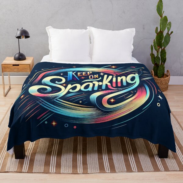 Item preview, Keep on sparkling, typography designed and sold by maxmaj.