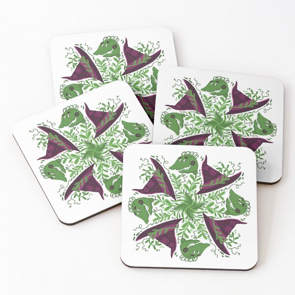 Item preview, Witches hat, and killer plant pattern designed and sold by jasmineberry.