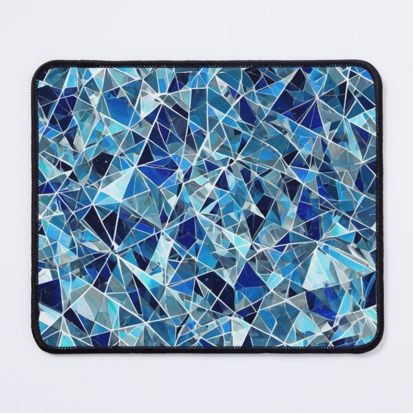 Item preview, Faceted Blue Crystal Fractal Art designed and sold by Harmonic_Layers.