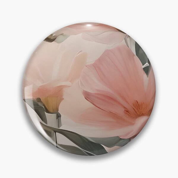 Item preview, Romantic Light Peach Brushstrokes Flower designed and sold by Ciervo Primavera.