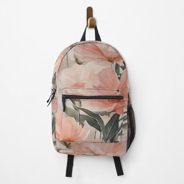 Item preview, Romantic Light Peach Brushstrokes Flower designed and sold by Ciervo Primavera.