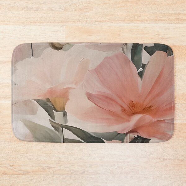 Item preview, Romantic Light Peach Brushstrokes Flower designed and sold by Ciervo Primavera.