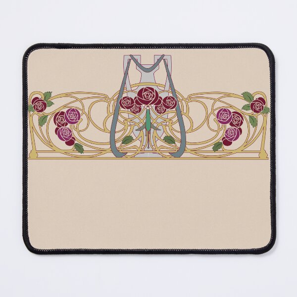 Item preview, Art nouveau garden: Red Roses and vase designed and sold by Aakheperure.