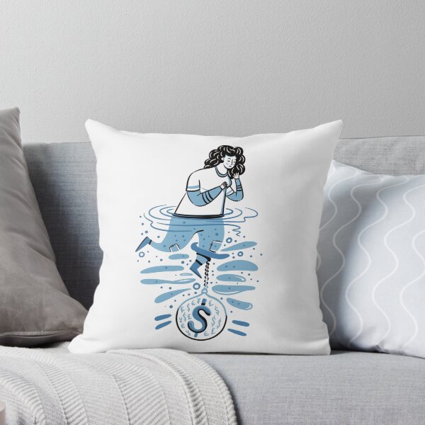 Item preview, Woman in water weighted down by $ designed and sold by jasmineberry.