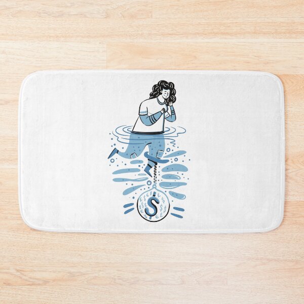 Item preview, Woman in water weighted down by $ designed and sold by jasmineberry.