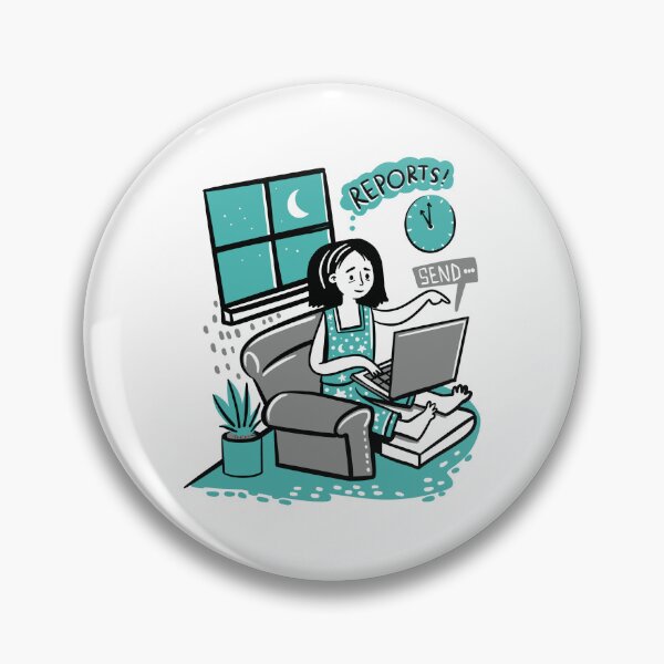 Item preview, A woman teacher up-late writing reports designed and sold by jasmineberry.