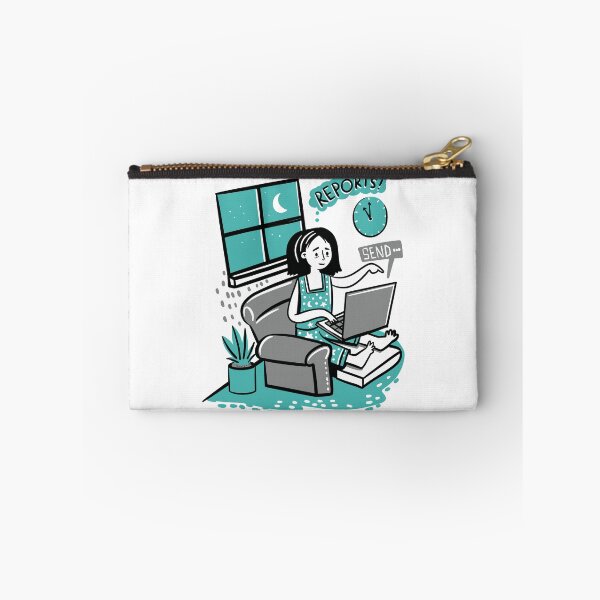 Item preview, A woman teacher up-late writing reports designed and sold by jasmineberry.