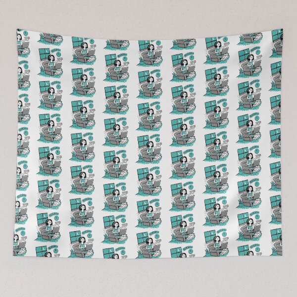 Item preview, A woman teacher up-late writing reports designed and sold by jasmineberry.