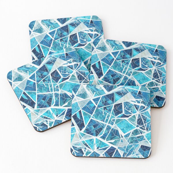 Item preview, Shattered Sapphire Geometric Abstract designed and sold by Harmonic_Layers.
