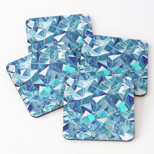 Item preview, Iridescent Sapphire Glass Mosaic designed and sold by Harmonic_Layers.