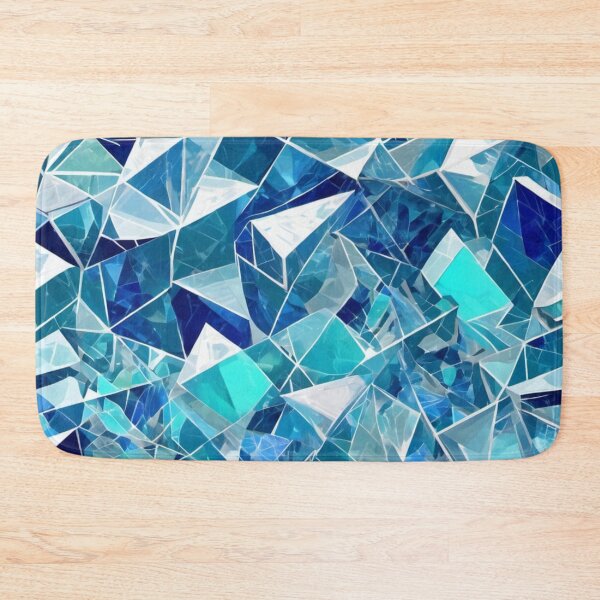 Item preview, Iridescent Sapphire Glass Mosaic designed and sold by Harmonic_Layers.