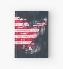 United States of America map artwork painting illustration Hardcover Journal