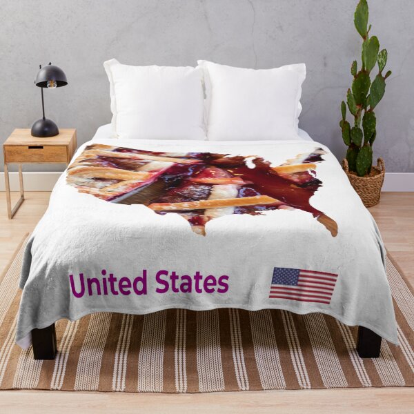 Item preview, The Photo Of Apple Pie And Map Of United States Fusion designed and sold by design2xstudio.