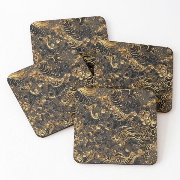 Item preview, Golden Swirl Fractal Elegance designed and sold by Harmonic_Layers.
