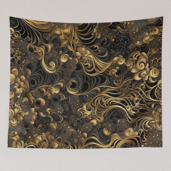 Item preview, Golden Swirl Fractal Elegance designed and sold by Harmonic_Layers.