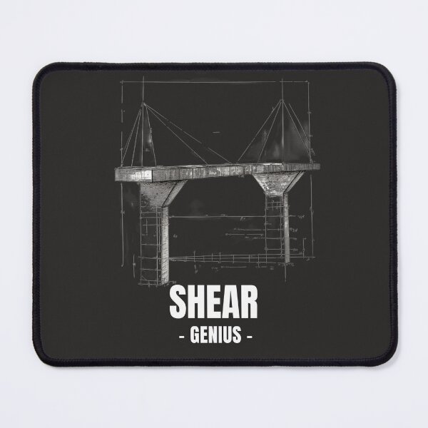 Item preview, "Shear Genius" Engineering Pun designed and sold by Mochasgoods.