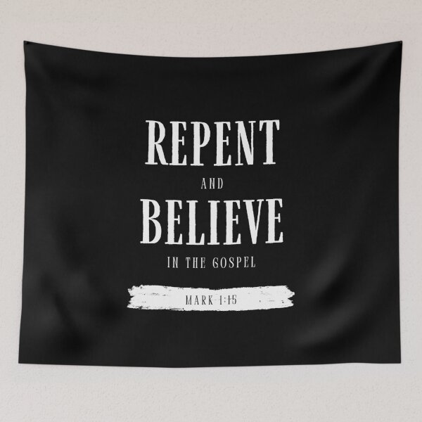 Item preview, Repent and Believe in the Gospel (Mark 1:15) Ash Wednesday designed and sold by ureggie.