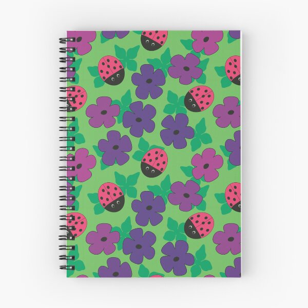 Item preview, Flower Blossoms and Ladybug Beetles Seamless Repeat Pattern designed and sold by MoePark.