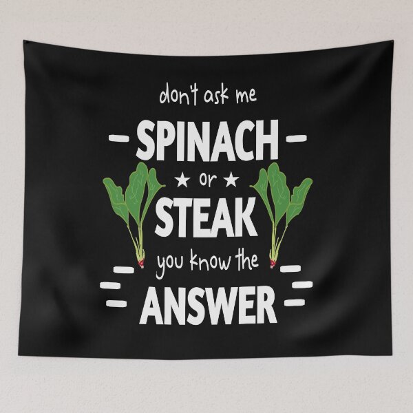 Item preview, National Spinach Day spinach lovers a cool spinach vegetable steak irony  designed and sold by vibeno1.