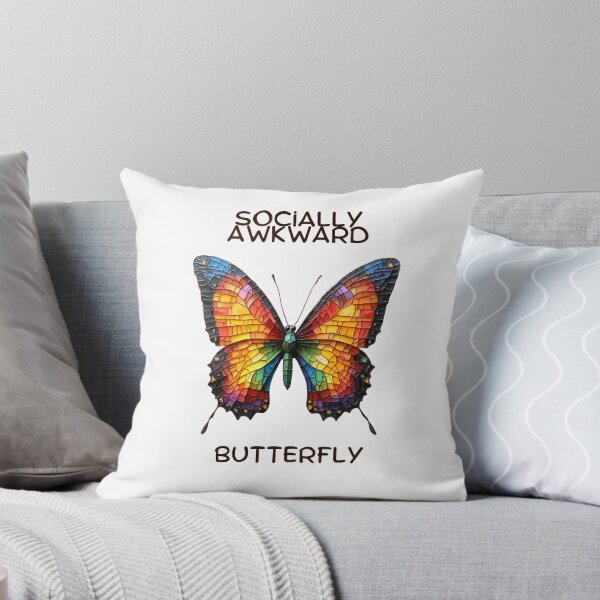 Item preview, Socially Awkward Butterfly  designed and sold by PukekoTeesNZ.