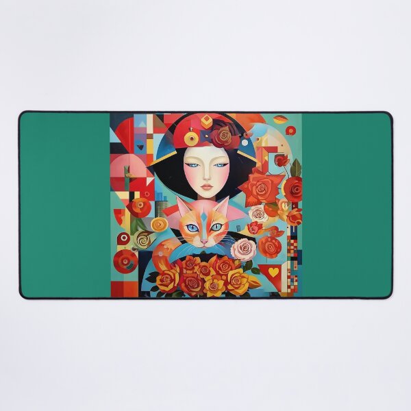 Item preview, Beautiful girl with a cat. designed and sold by Natalia-Vlad.