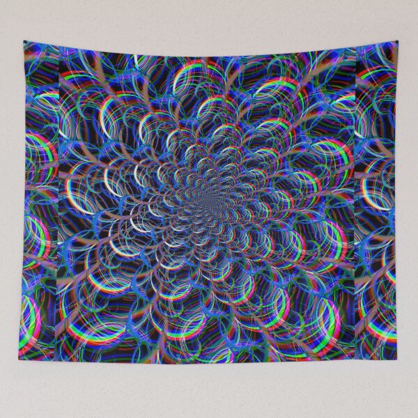 Item preview, Vibrant Hypnotic Spiral with Glitch Effect designed and sold by Kallmekuhh.