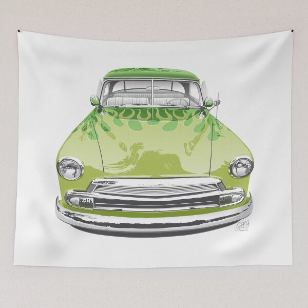 Item preview, 1951 Flamed Chevy designed and sold by Automotive Art by Greg.