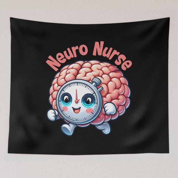 Item preview, Neuro Nurse Stroke Awareness Brain Timer designed and sold by Bliss Find And Design.
