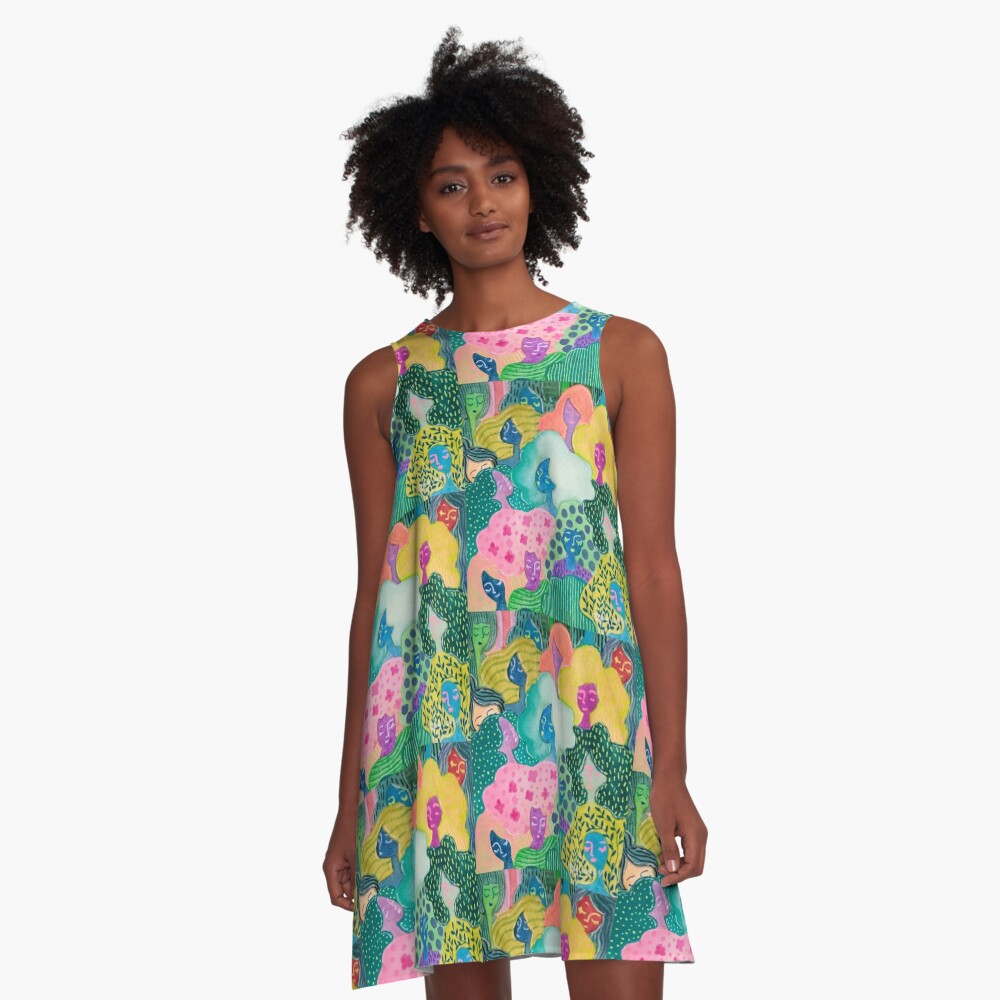 Item preview, A-Line Dress designed and sold by TepLindaya.