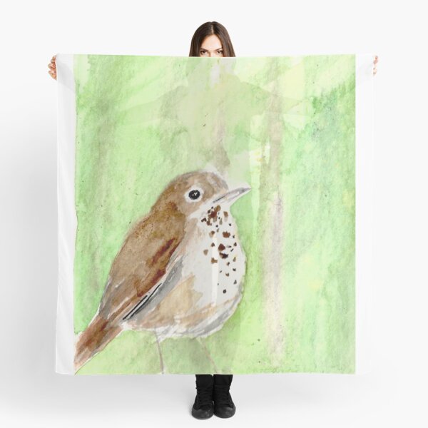 Item preview, Hermit Thrush designed and sold by herongirlart.