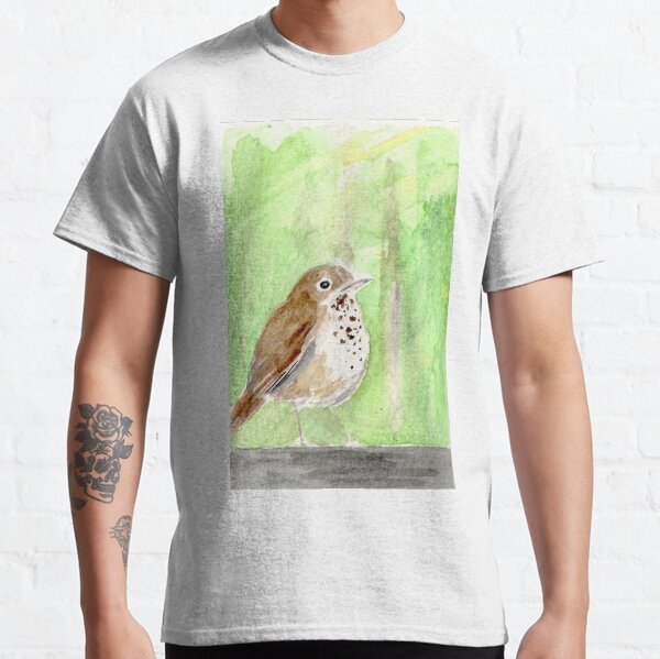 Item preview, Hermit Thrush designed and sold by herongirlart.