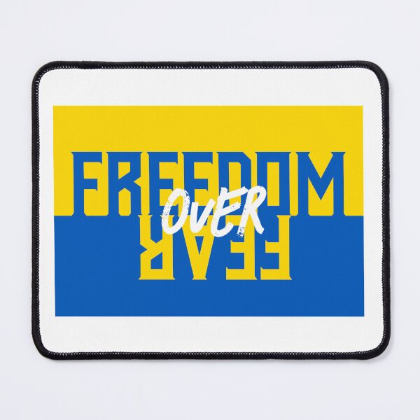 Item preview, Freedom Over Fear - Support Ukraine designed and sold by Boddicca.