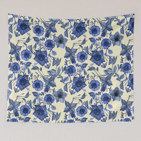 Item preview, Blue flowers designed and sold by Irina Reznikova.