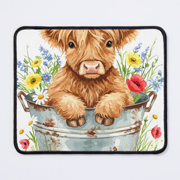 Item preview, Floral Highland Cow, Cow lover gift designed and sold by rich4Design.
