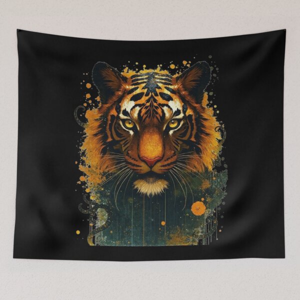 Item preview, water colour portrait of a tiger designed and sold by optimusprime39.