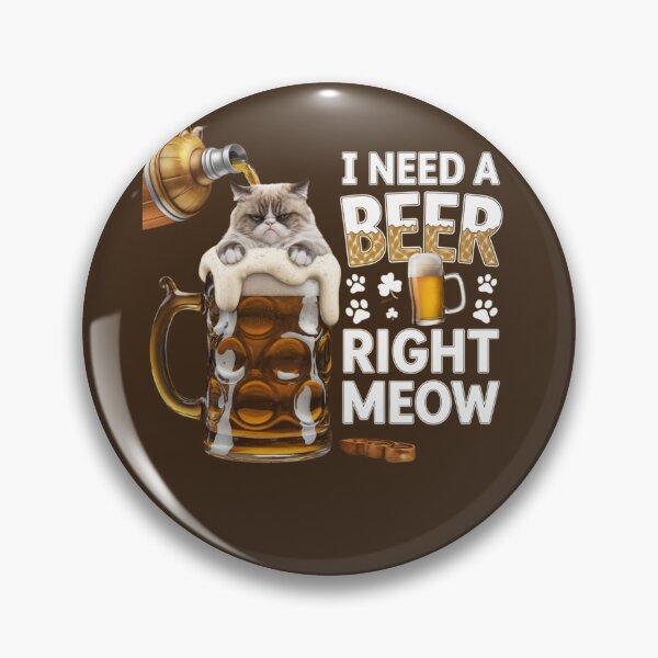 Item preview, Necesito una cerveza ahora mismo – Camiseta divertida con un gato y una cerveza designed and sold by lorvenson.