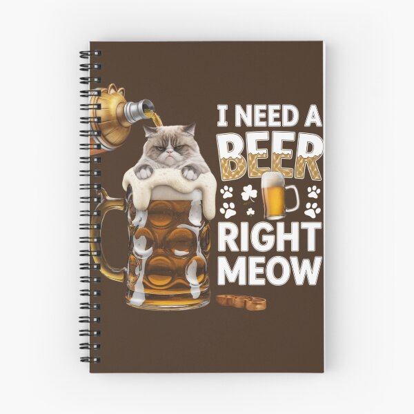 Artikelvorschau, Ich brauche sofort ein Bier – Lustiges Katzen- und Bier-T-Shirt entworfen und verkauft von lorvenson.
