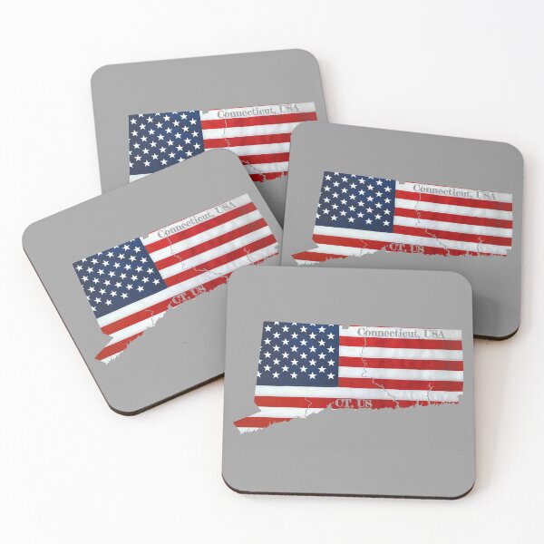 Item preview, Diseño de la bandera estadounidense sobre Connecticut designed and sold by PhilbonianDezin.