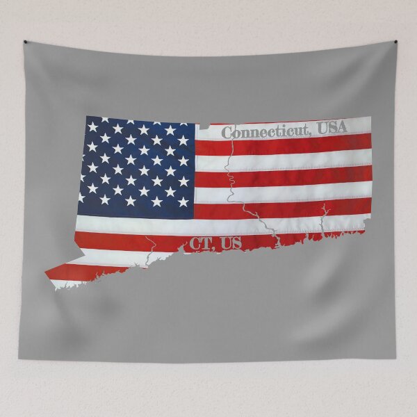 Item preview, American Flag Over Connecticut Design designed and sold by PhilbonianDezin.