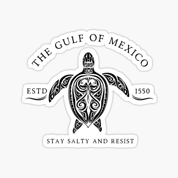 Vista previa del artículo con la obra «Golfo de México ESTD 1550 Mantente salado y resiste», diseñado y vendido por SaraSzewczyk.