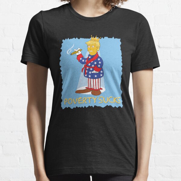 Vista previa del artículo con la obra «¡Todos saluden al Rey Trump!», diseñado y vendido por GumdropEmpire.
