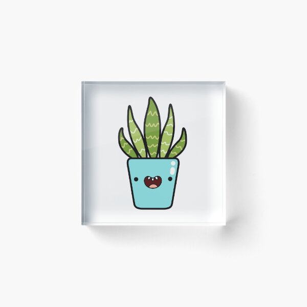 Item preview, Kawaii Snake Plant Potted Plant designed and sold by kawaiilife.