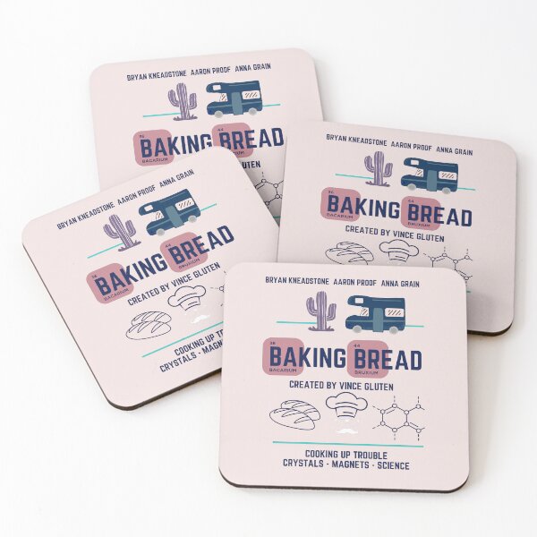 Item preview, Baking Bread - Walter White Baking Art Print | Funny Breaking Bad Parody | Chemistry Chef Kitchen Decor designed and sold by CherryGallery.