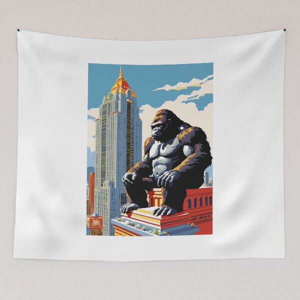 Item preview, King Kong protects his kingdom. designed and sold by Whose-sweat.