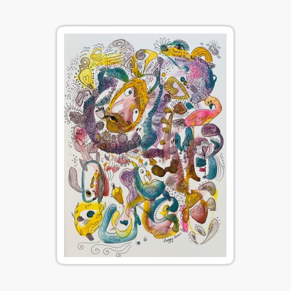 Vista previa del artículo con la obra «Qué tienes en mente», diseñado y vendido por Peggy Ann Creations.
