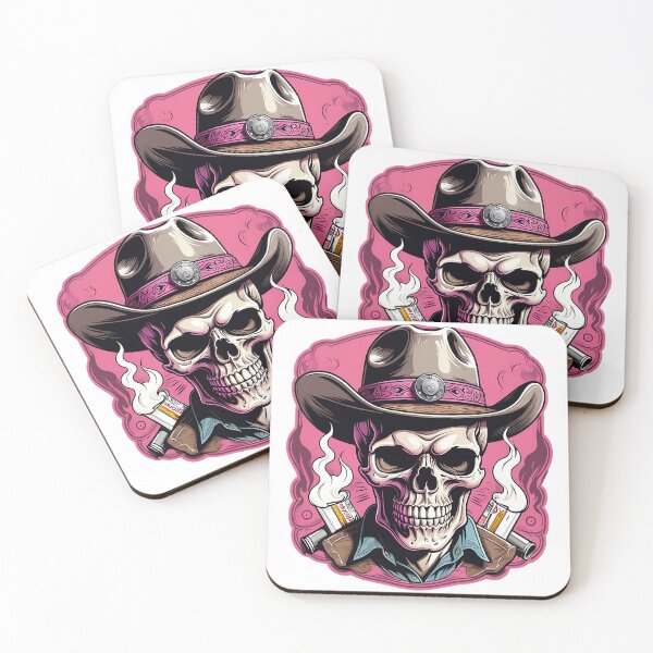 Item preview, Cowboy Skeleton Outlaw, Western Outlaw Skull Art for T-Shirts & Wall Décor designed and sold by KreativKulture.